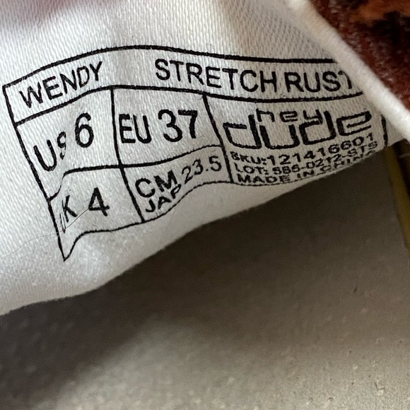 Hey Dude Wendy Stretch Rust Slip On Shoe Women’s Size 6 - Picture 10 of 10